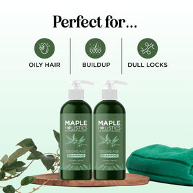 Shampooing clarifiant Maple Holistics avec ingrédients naturels