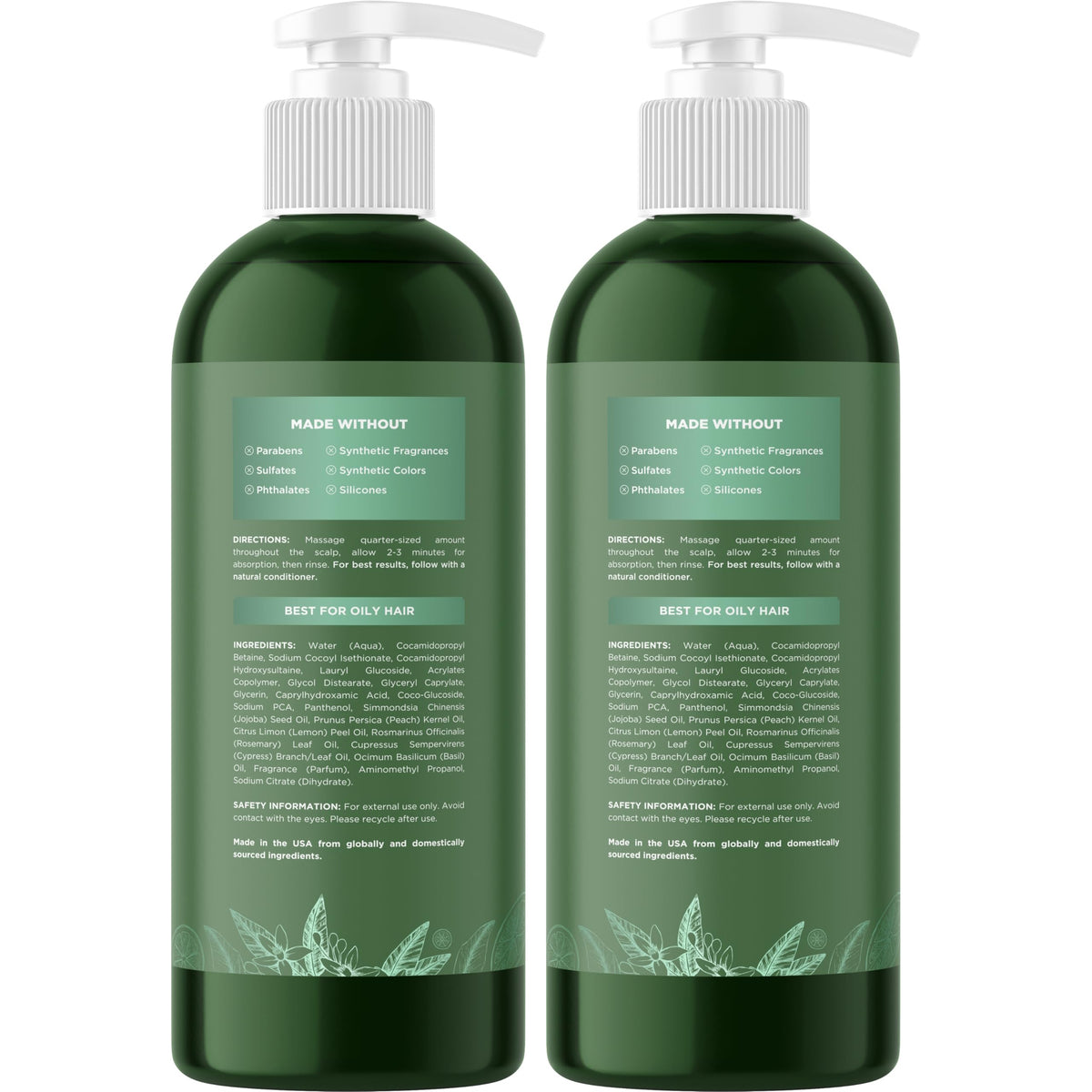 Shampooing clarifiant Maple Holistics dans une douche