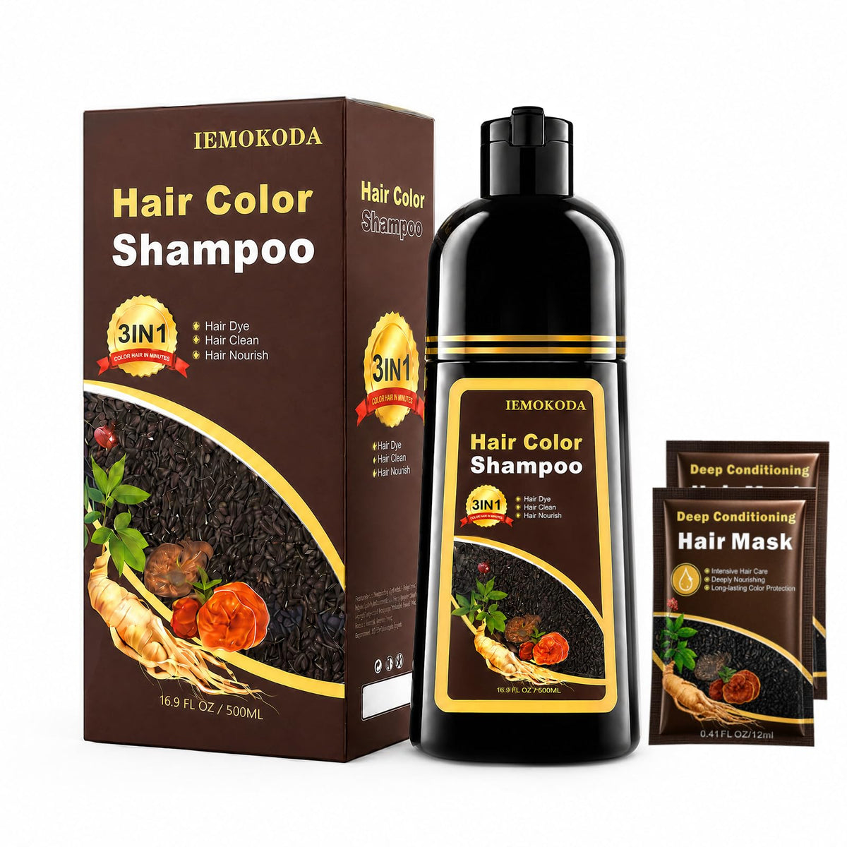 Shampooing colorant Callmynm marron clair 500ml vue de face