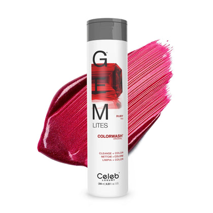 Shampooing colorant Ruby de Celeb Luxury en bouteille 290g