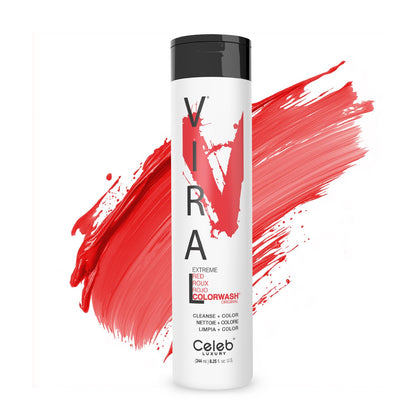 Shampooing colorant semi-permanent Celeb Luxury Viral Colorwash Rouge 290g