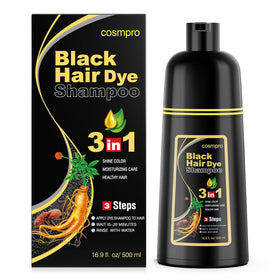 Shampooing cosmpro noir 590g vue avant avec étiquette