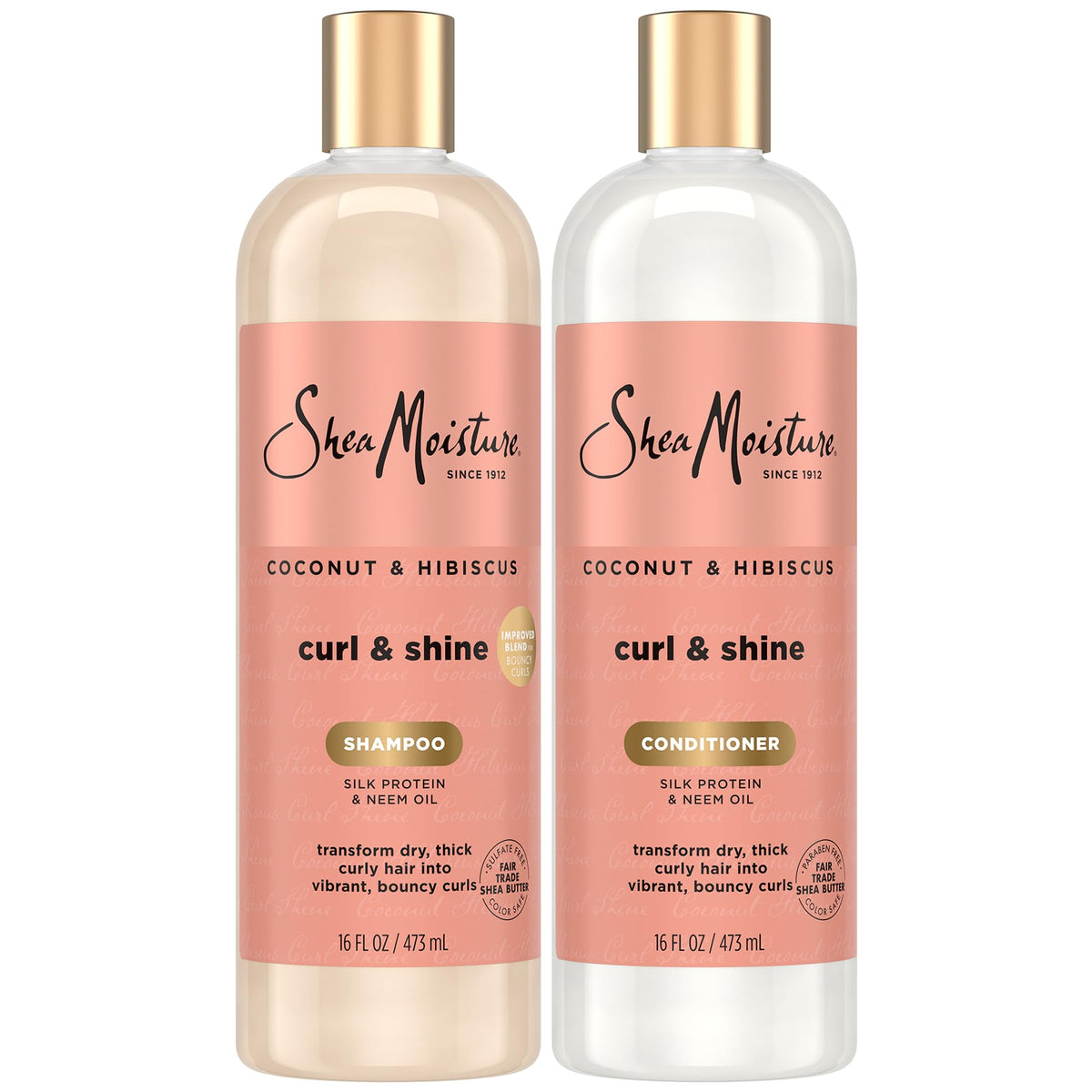 Shampooing Curl & Shine Shea Moisture 16 Oz vue avant