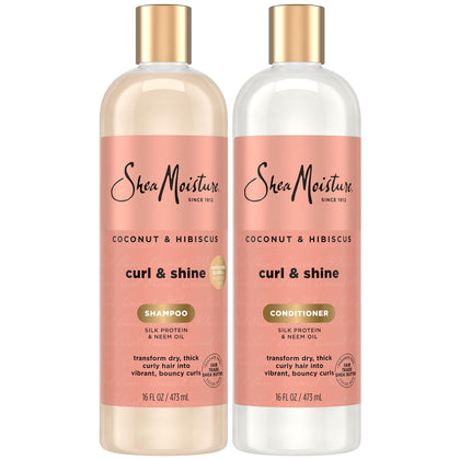 Shampooing Curl & Shine Shea Moisture 16 Oz vue avant