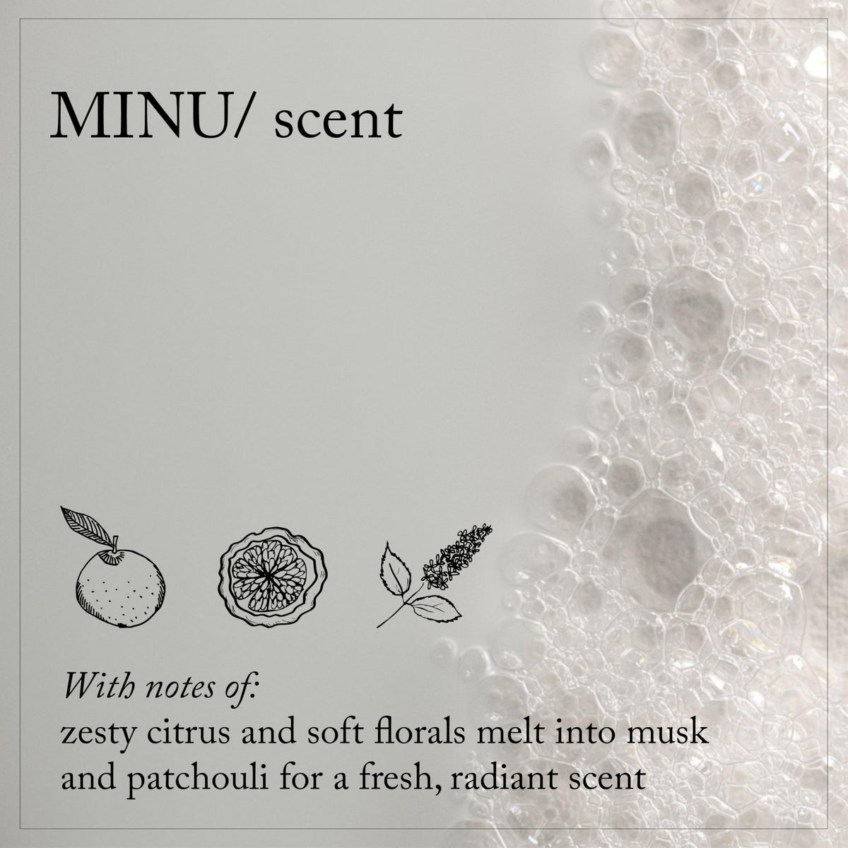 Shampooing Davines MINU en utilisation sur des cheveux