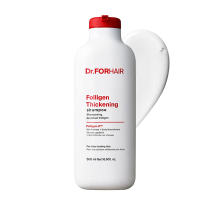 Shampooing Épaississant Folligen DR.FORHAIR 500ml vue de face