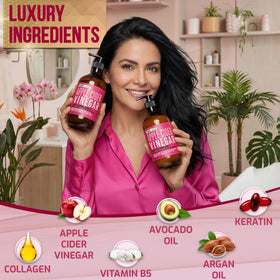 Shampooing et Après-Shampooing au Vinaigre de Cidre de PURE NATURE LUX SPA, vue arrière