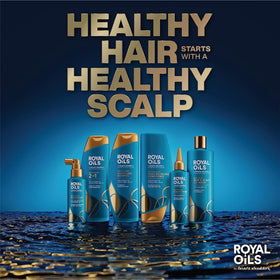 Shampooing Head & Shoulders Royal Oils en bouteille, vue arrière