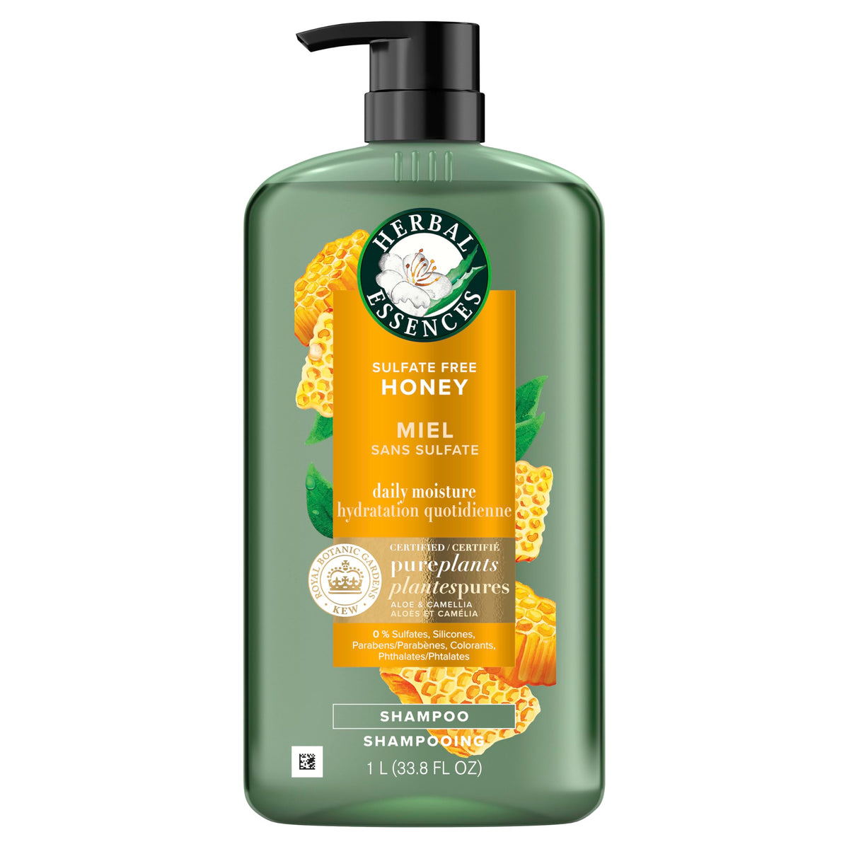 Shampooing Herbal Essences au miel dans un environnement de salle de bain