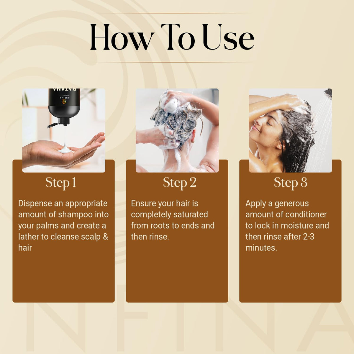Shampooing INFINA ESSENTIALS à l'Huile de Batana avec ingrédients
