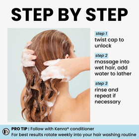 Shampooing Kenra Clarifiant sur fond blanc