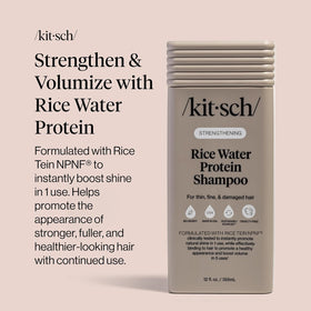 Shampooing Kitsch à l'eau de riz avec des cheveux avant-après