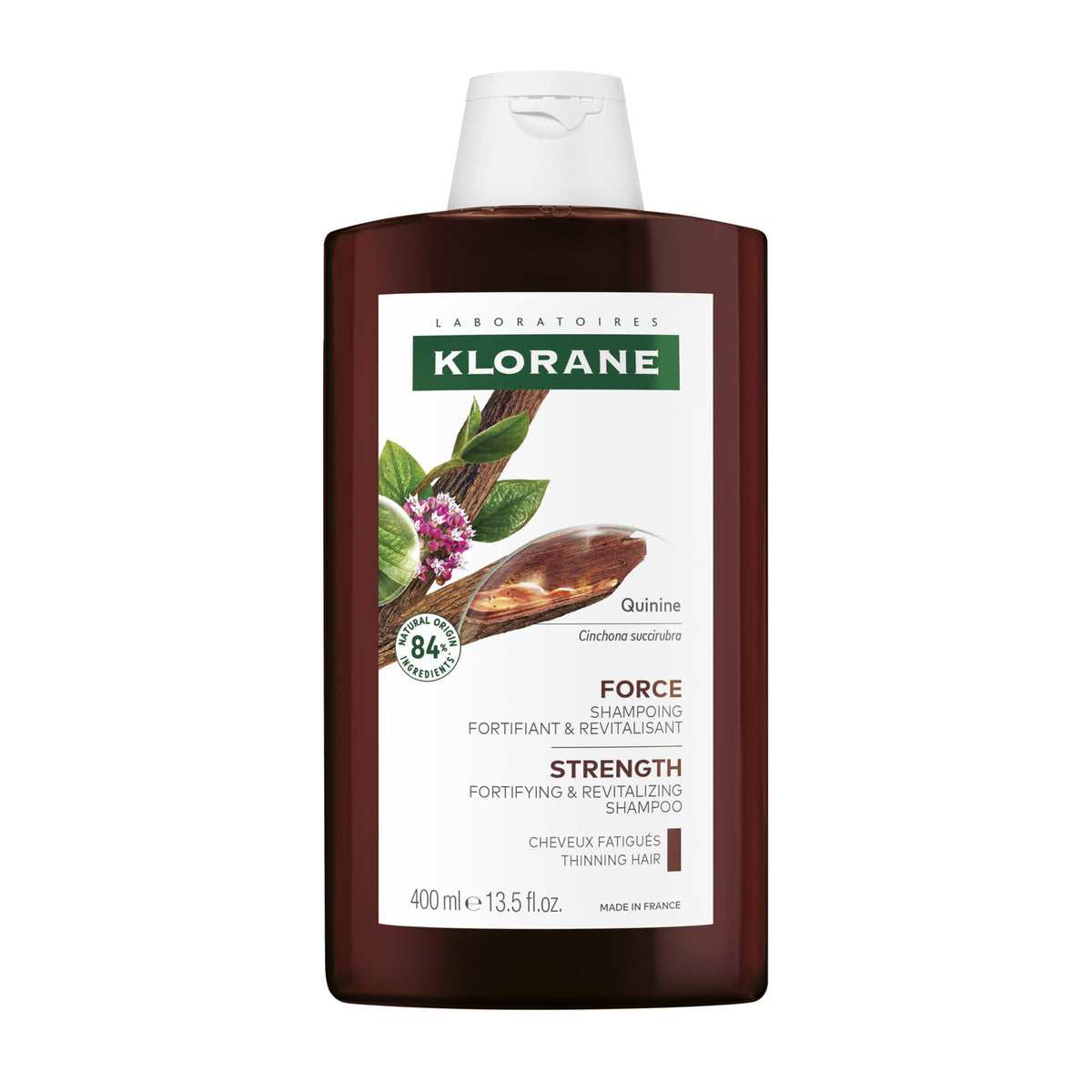 Shampooing Klorane Épaississant au Quinine 470g vue avant