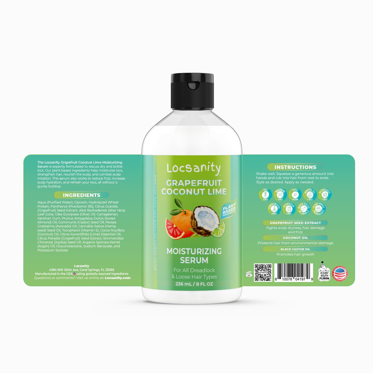 Shampooing Locsanity à la pamplemousse et au citron vert