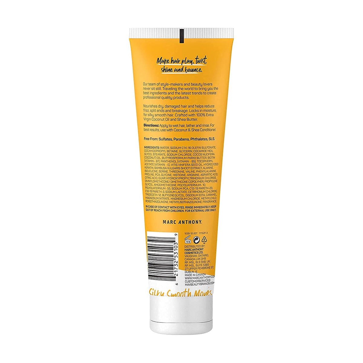Shampooing Marc Anthony Coco et Karité avec texture crémeuse