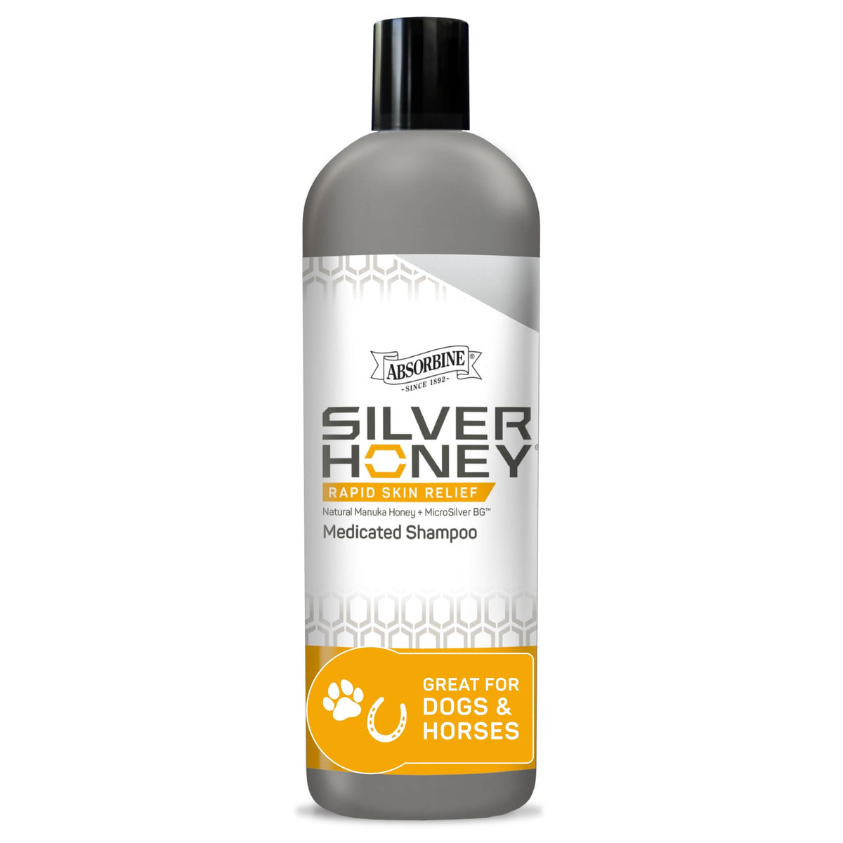 Shampooing Médicamenteux Silver Honey d'Absorbine, vue de face