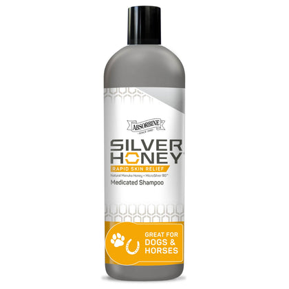 Shampooing Médicamenteux Silver Honey d'Absorbine, vue de face