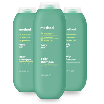 Shampooing Method Daily Zen 14 oz vue avant avec étiquette