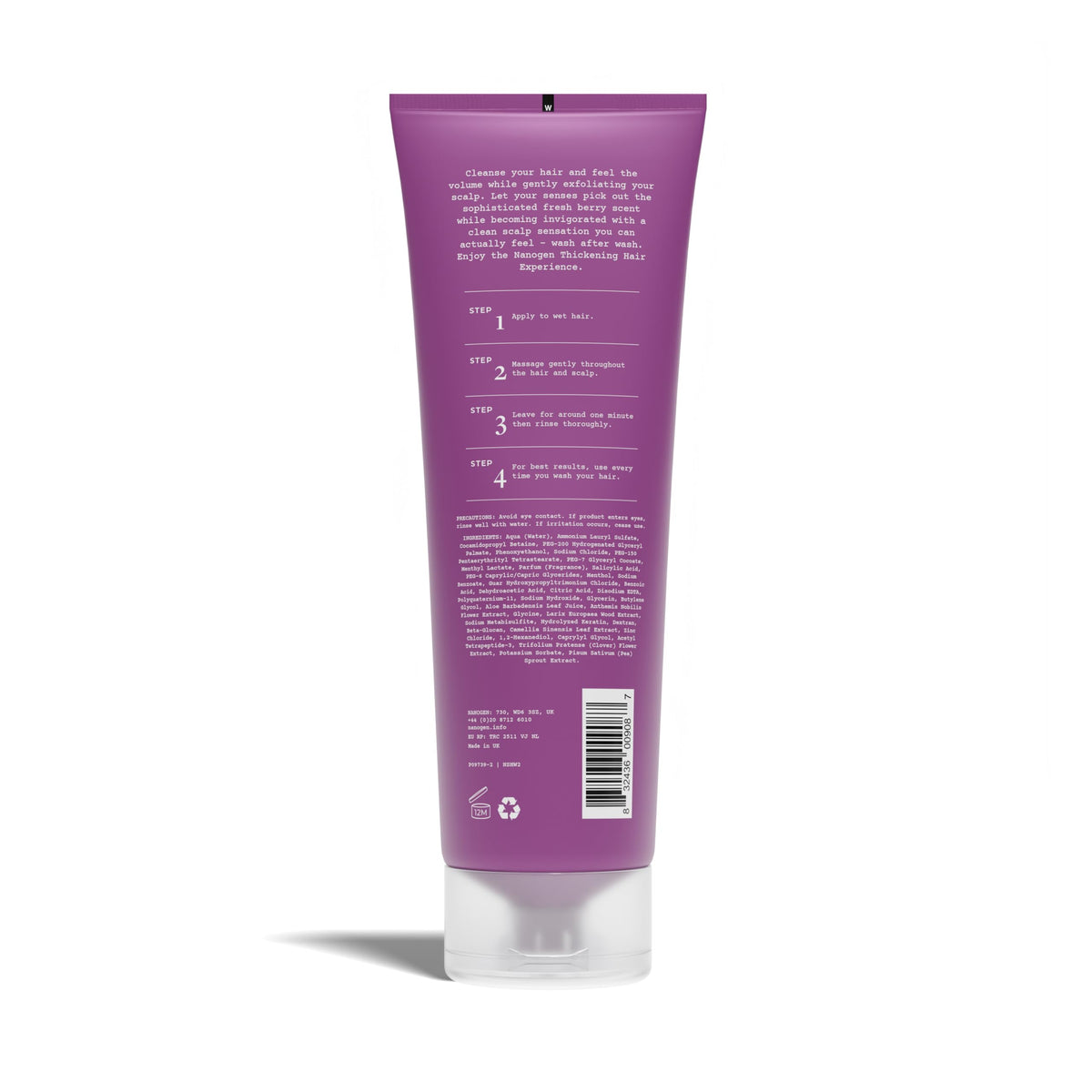Shampooing Nanogen avec des fleurs de camomille