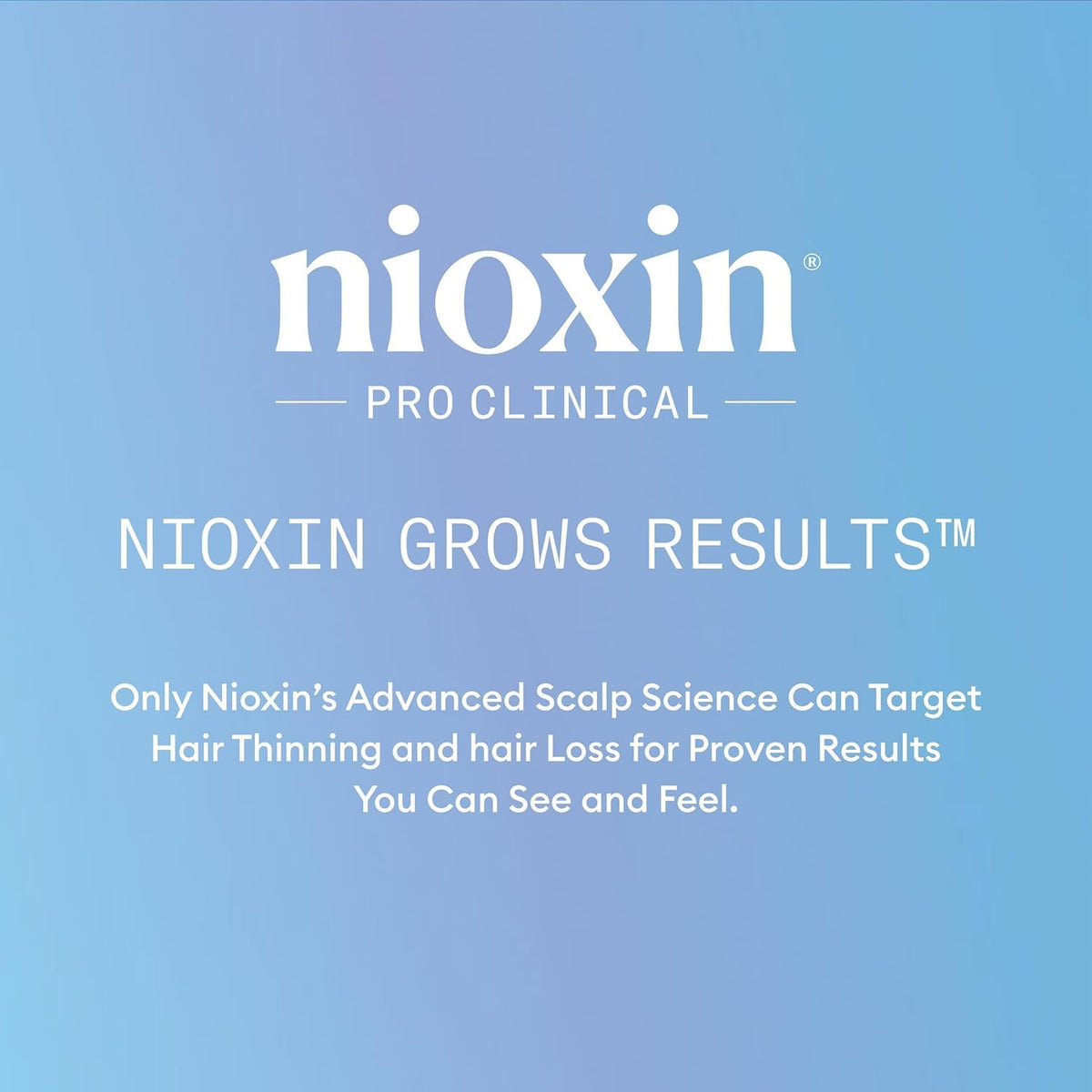 Shampooing NIOXIN à côté d'autres produits de soin capillaire