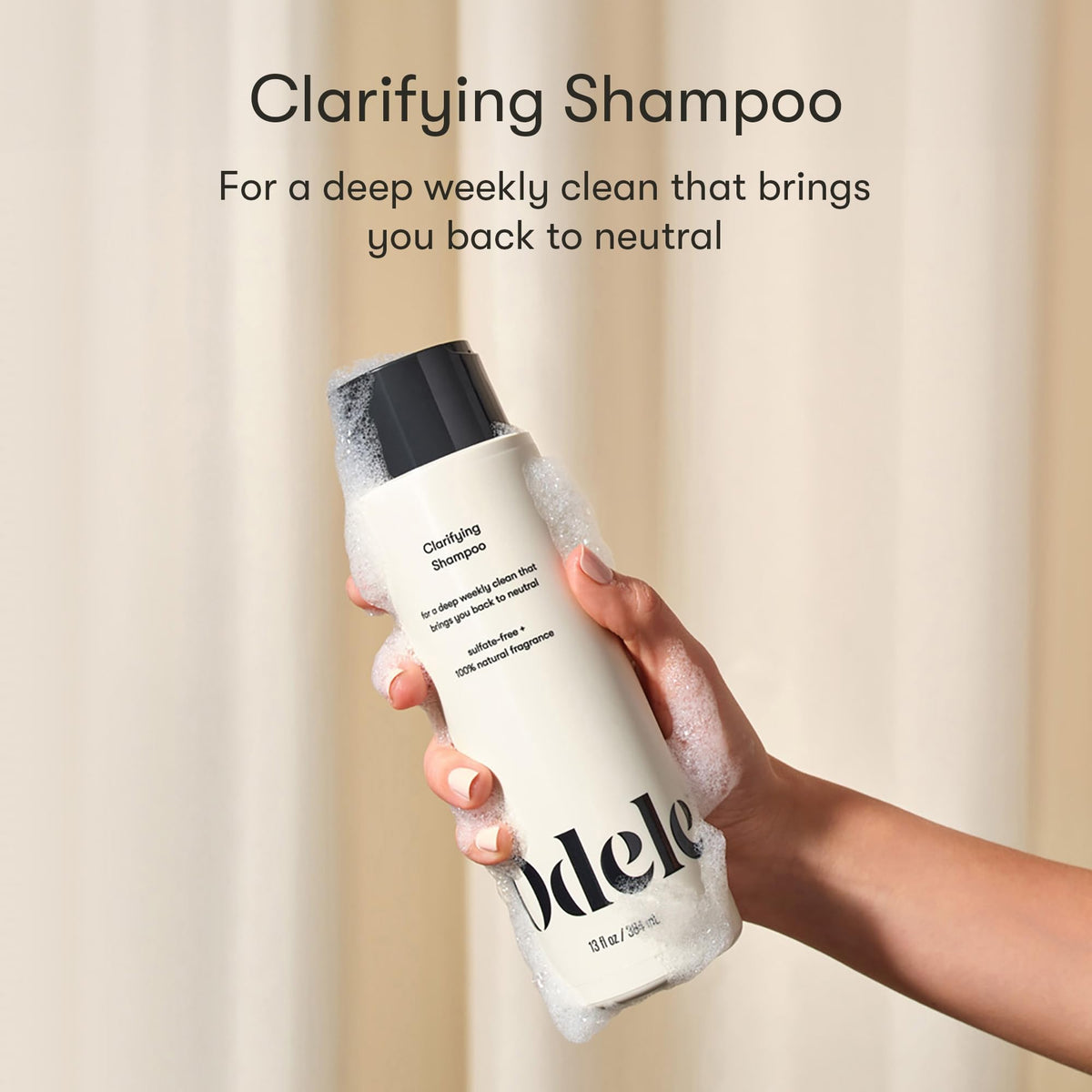 Shampooing Odele clarifiant sans sulfates 385 ml avec bouchon