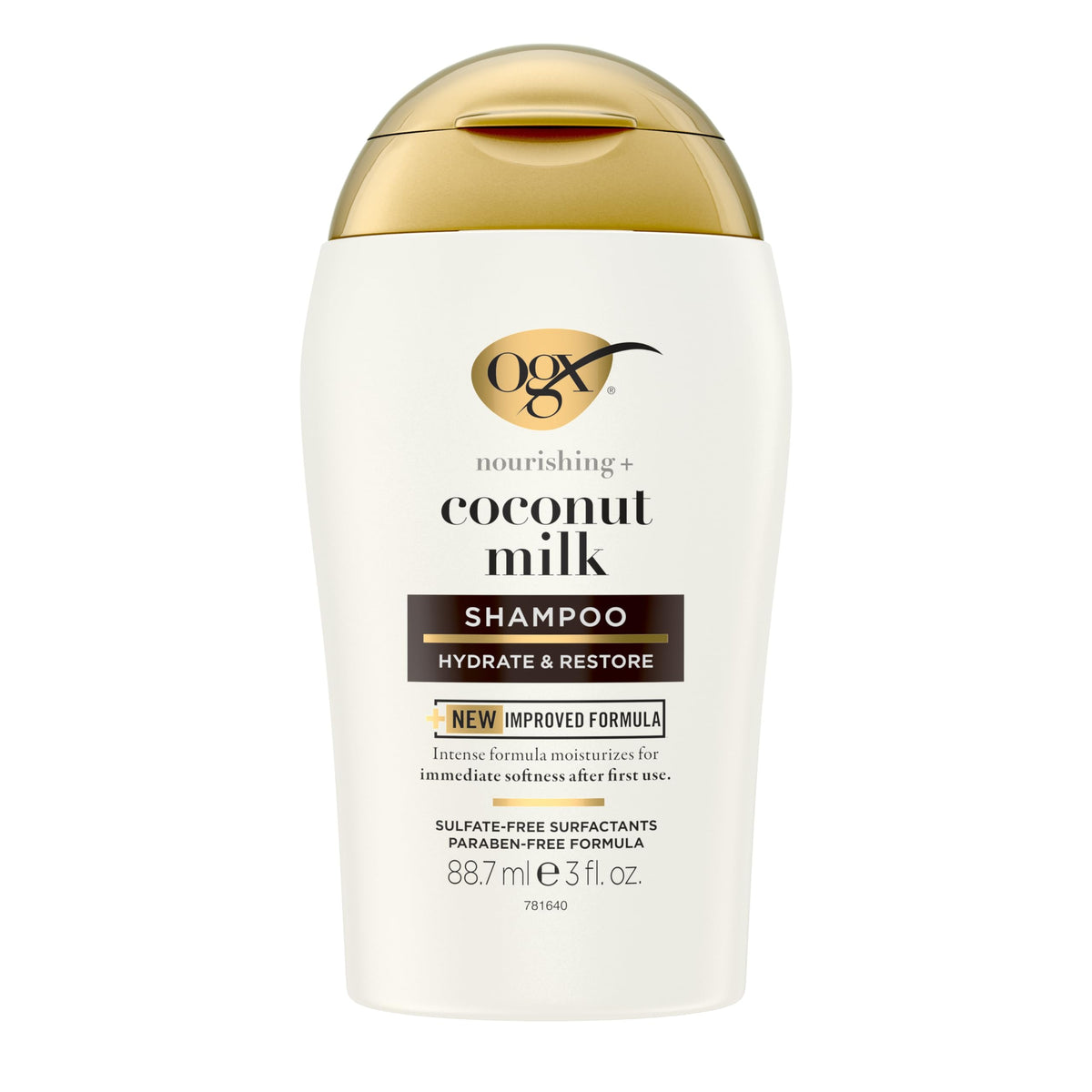 Shampooing OGX Nourrissant + Lait de Coco 89 ml vue avant