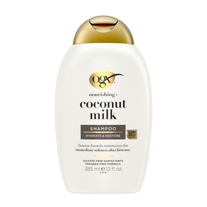 Shampooing OGX Nourrissant + Lait de Noix de Coco 440g vue avant