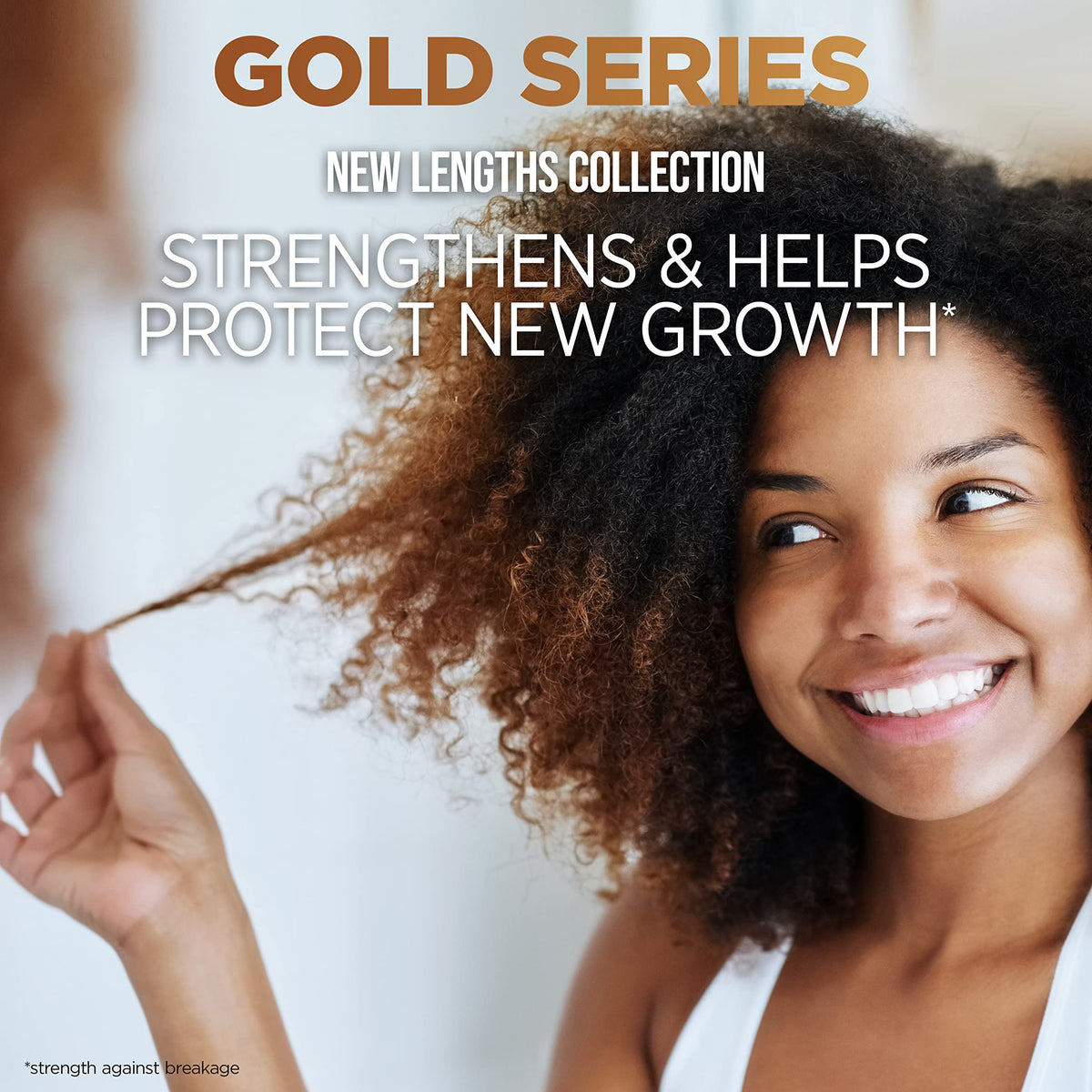Shampooing Pantene Gold Series dans un cadre de salle de bain