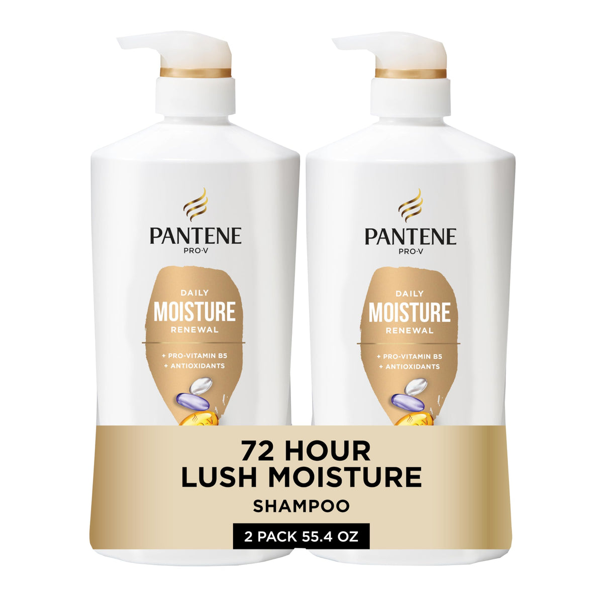 Shampooing Pantene Hydratation Quotidienne 800 ml face avant