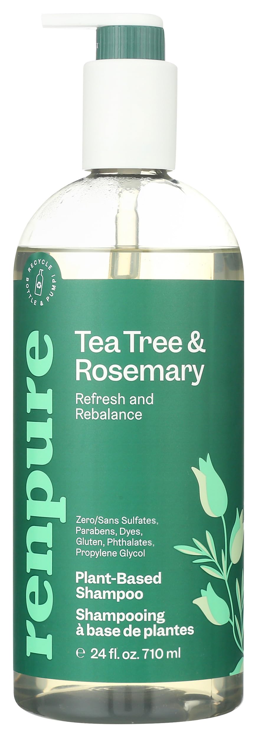 Shampooing RENPURE Tea Tree et Romarin 710ml vue avant