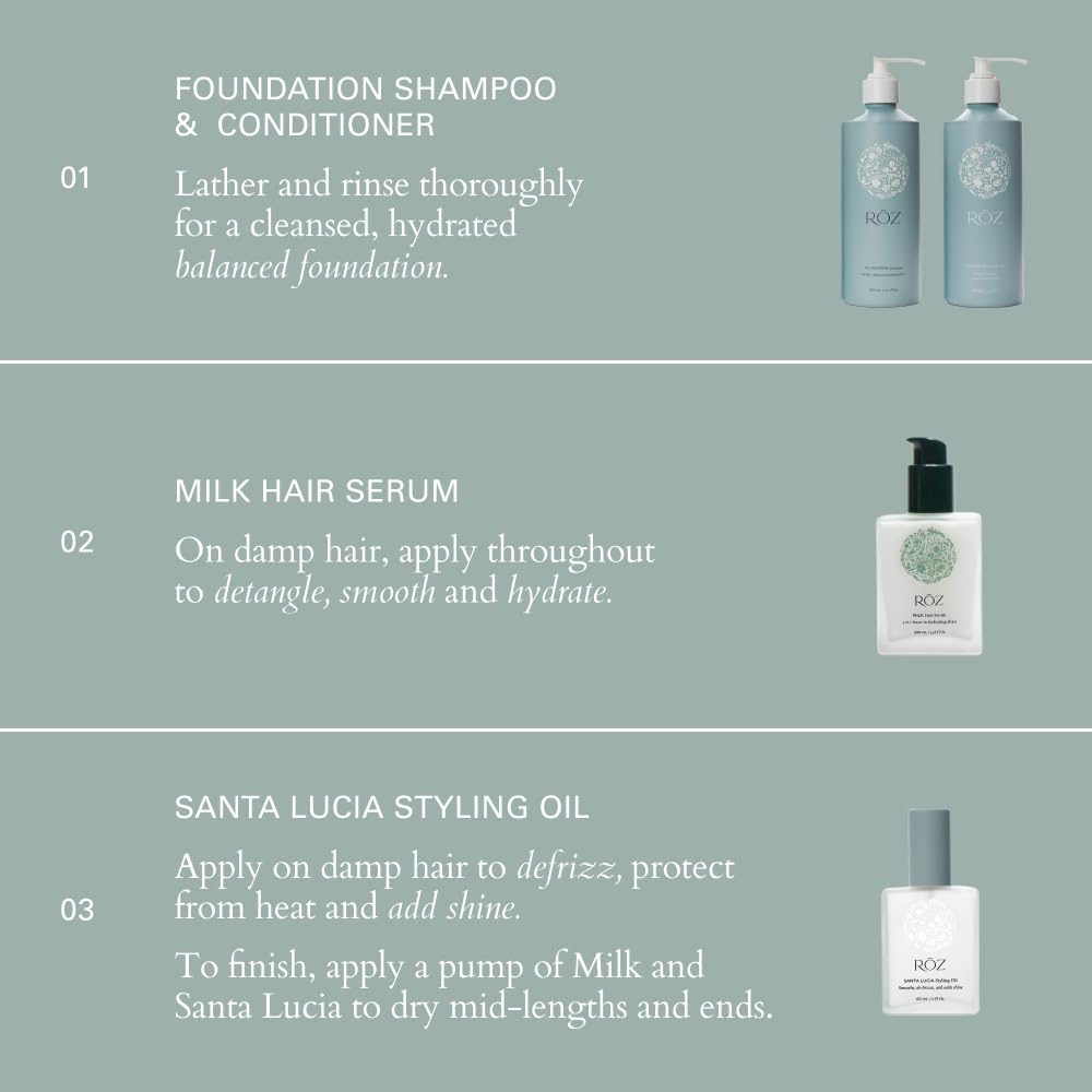 Shampooing RŌZ 300 mL posé sur une serviette