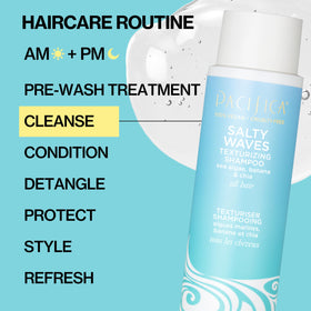 Shampooing Salty Waves de Pacifica avec des noix de coco et des bananes