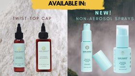 Shampooing sec Hair Dance avec poudre sur cheveux bruns