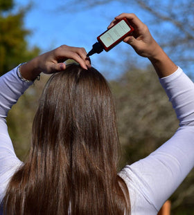 Shampooing sec Hair Dance en usage après une séance de sport
