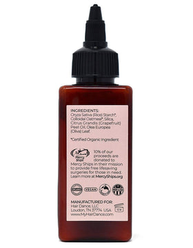 Shampooing Sec Poudré Hair Dance sur une table avec accessoires de coiffure
