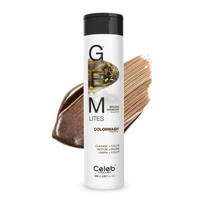 Shampooing semi-permanent Celeb Luxury Colorwash Brun Diamant 290g vue avant