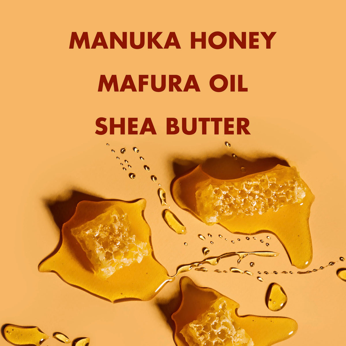 Shampooing Shea Moisture Miel Manuka sur fond blanc