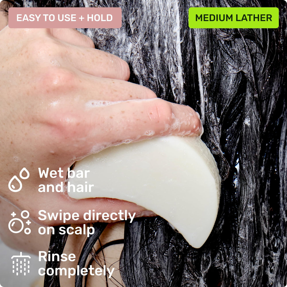 Shampooing solide Ethique avec ingrédients naturels