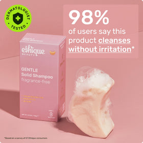 Shampooing solide Ethique en voyage dans une trousse de toilette