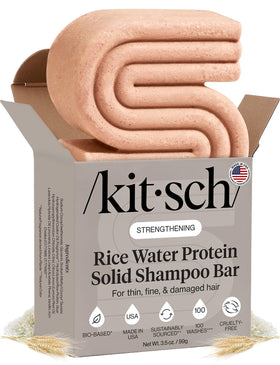 Shampooing solide Kitsch à l'eau de riz, vue de face
