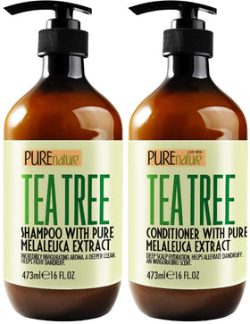 Shampooing Tea Tree PURE NATURE LUX SPA en bouteille vue avant