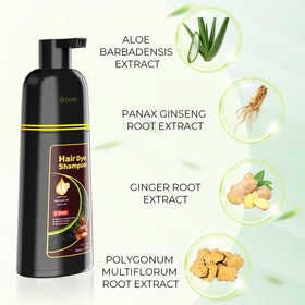 Shampooing teinture brun KAISASA avec ingrédients affichés