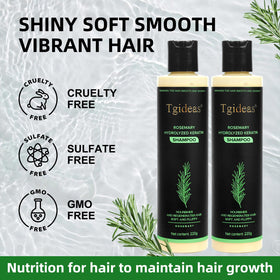Shampooing Tgideas avec une plante de romarin à côté