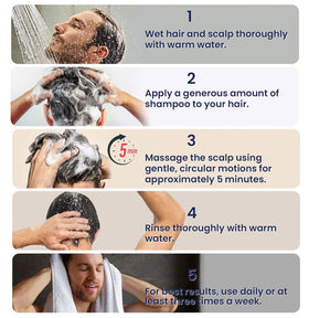 Shampooing Uttse Biotin sur une surface en bois
