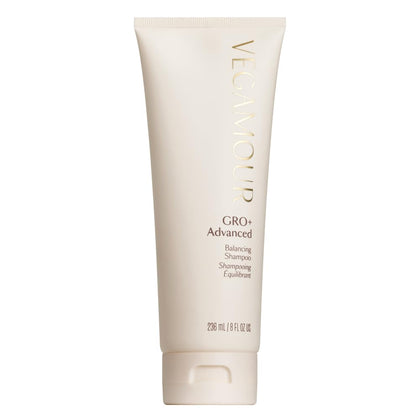Shampooing VEGAMOUR équilibrant avant avec étiquette et pompe