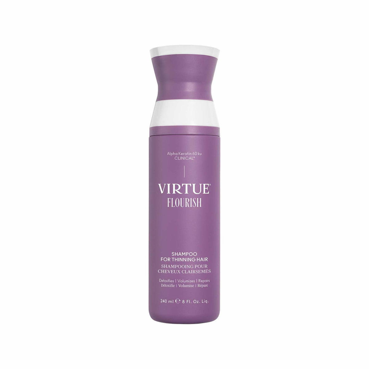 Shampooing VIRTUE Flourish 300g vue avant avec étiquette