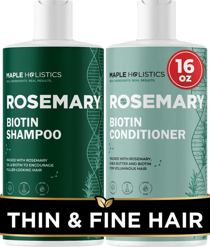Shampooing volumisant à la biotine Maple Holistics 16 Fl Oz face