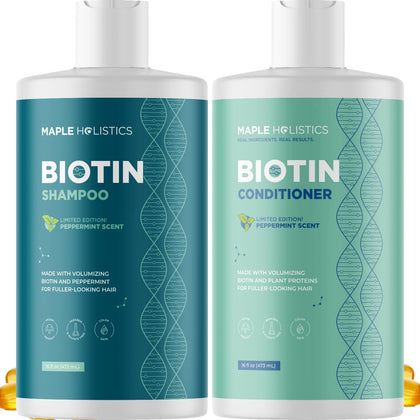 Shampooing volumisant à la biotine Maple Holistics 16 Fl Oz vue avant