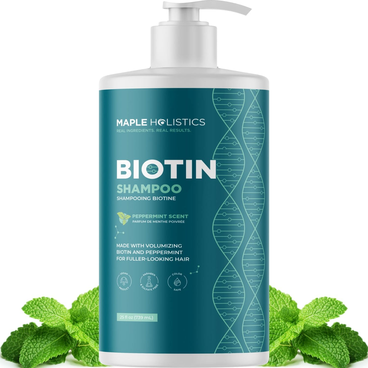Shampooing volumisant à la biotine Maple Holistics 25 Fl Oz vue avant