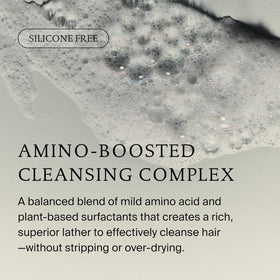 Shampooing Volumisant Living Proof avec des ingrédients naturels en arrière-plan